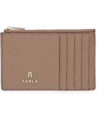 Furla - Logo-Plaque Zip-Fastening Card Holder - Lyst