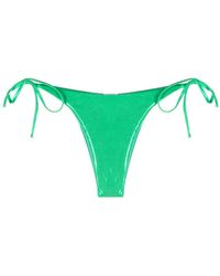Moschino - Bas de bikini noué à logo imprimé - Lyst