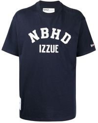 Izzue - Logo-embroidered Short-sleeve T-shirt - Lyst
