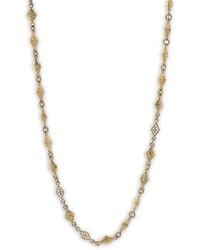 Loree Rodkin - 14K Cross Link Diamond Necklace - Lyst