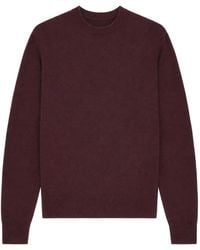 Emporio Armani - Crew-Neck Ribbed-Trim Sweater - Lyst