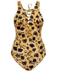 Ulla Johnson - Floral-Print Swimsuit - Lyst