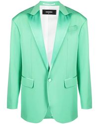 DSquared² - Single-Breasted Silk Blazer - Lyst