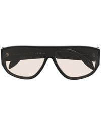 Alexander McQueen - Graffiti-print Square-frame Sunglasses - Lyst