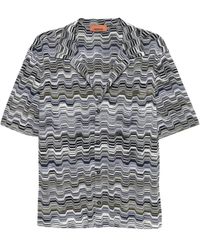 Missoni - Zigzag-Knit Camp-Collar Shirt - Lyst