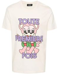 Egonlab - Katoenen T-Shirt Met Grafische Print - Lyst