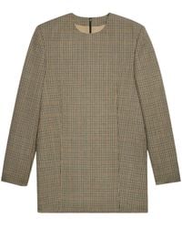 Ami Paris - Geruite Jurk - Lyst