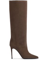 Le Silla - Botas Eva de ante por encima de la rodilla con tacón stiletto de 100 mm - Lyst