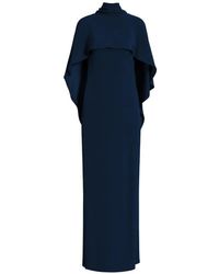 Alberta Ferretti - High-Neck Maxi Dress - Lyst