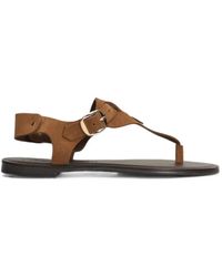 NICOLAS LAINAS - Buckle-Fastening Thong Sandals - Lyst