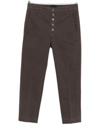 Dondup - Nima Button-Fly Cropped Trousers - Lyst