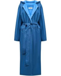 12 STOREEZ - Hooded Reversible Trench Coat - Lyst