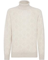 Brunello Cucinelli - Pull À Col Roulé - Lyst