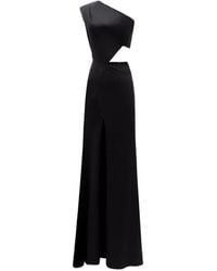 Gemy Maalouf - One-Shoulder Cut-Out Maxi Dress - Lyst
