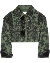 Dries Van Noten - Sequin-Embroidered Cotton Jacket - Lyst