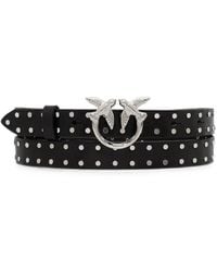 Pinko - Love Birds Stud-Embellished Belt - Lyst