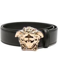 Versace - Cinturón con hebilla de cabeza de Medusa - Lyst