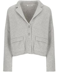 Kangra - Button-Up Knitted Cardigan - Lyst