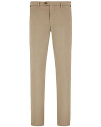Canali - Twill Slim-Fit Trousers - Lyst