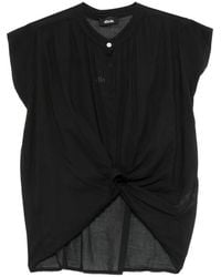 Dixie - Bluse mit Knoten - Lyst
