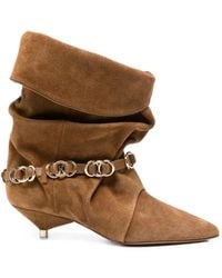 Isabel Marant - Edrik Ring-Detail Ankle Boots - Lyst