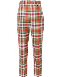 Vivienne Westwood - Checked Cigarette Trousers - Lyst