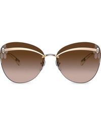 BVLGARI - Oversized-frame Sunglasses - Lyst