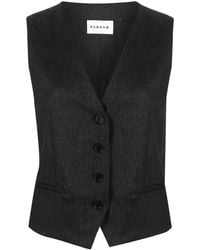 P.A.R.O.S.H. - Button-Up Virgin Wool-Blend Gilet - Lyst