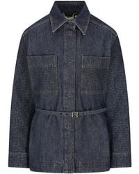 Fendi - Denim Cotton Jacket - Lyst