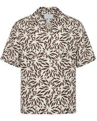 Prada - Floral-Print Short-Sleeve Shirt - Lyst