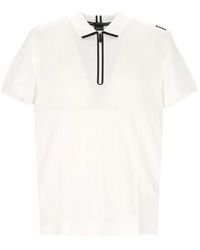 BOSS - Waffle-Knit Zip-Up Polo Shirt - Lyst