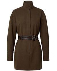 Nicholas - Belted High-Neck Mini Dress - Lyst