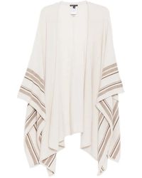 James Perse - Striped Poncho - Lyst