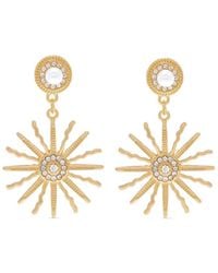 Hzmer Jewelry - Embellished Sun-Motif Earrings - Lyst