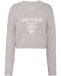 Prada - Intarsien-Pullover aus Kaschmir - Lyst