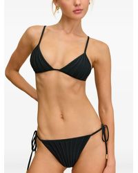 Cult Gaia - Top Bikini Plissettato A Triangolo - Lyst