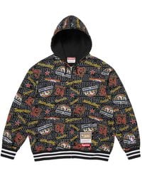 Supreme - X Mitchell & Ness Nba Logo-Print Zip-Up Hoodie - Lyst