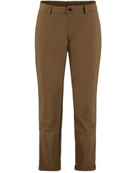 THE (Alphabet) - Cuffed-Hems Flat-Front Trousers - Lyst