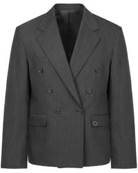RETERNITY - Blazer Signe À Fines Rayures - Lyst