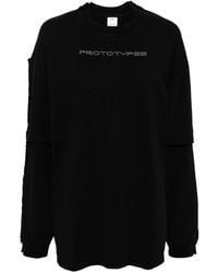 PROTOTYPES - Logo-embellished Layered Sweatshirt - Lyst