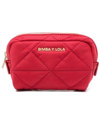 Bimba Y Lola - Logo-lettering Quilted Make-up Bag - Lyst