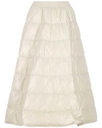 Moncler - A-Line Down Midi Skirt - Lyst