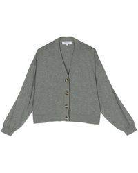 Enfold - Fine-knit V-neck Cardigan - Lyst