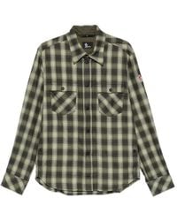 Moncler - Check-Print Shirt - Lyst