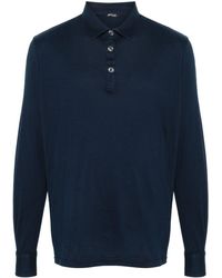 Kiton - Langärmeliges Poloshirt aus Jersey - Lyst