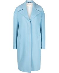 Marni - Contrast-stitching Single-breasted Coat - Lyst