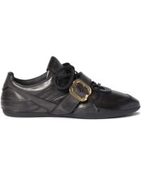 Miu Miu - Gymnasium Leather Sneakers With Buckle - Lyst