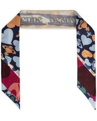 Vivienne Westwood - Orb-Print Heart-Pattern Scarf - Lyst