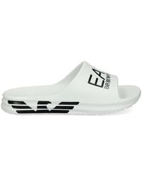 EA7 - Crusher Distance Logo-Print Slides - Lyst