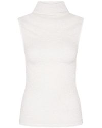 Paris Georgia Basics - High-Neck Popcorn Top - Lyst